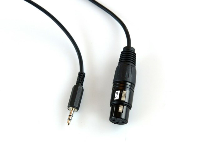 Pulse Mikrofonkabel XLR hona - minitele 3,5 hane 0,38 m