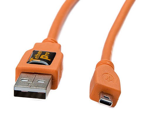 Tether Tools USB-kabel 2.0 til Mini-B 8 pin 4,6 meter