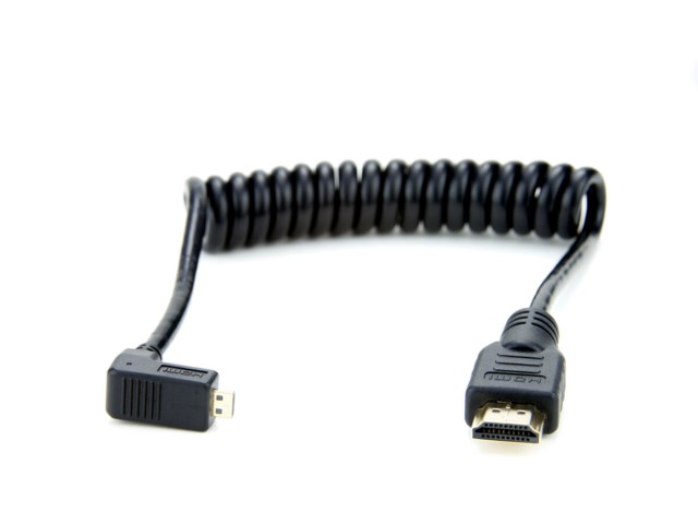 Atomos HDMI-kabel vinklet micro D han - A han 30-45 cm
