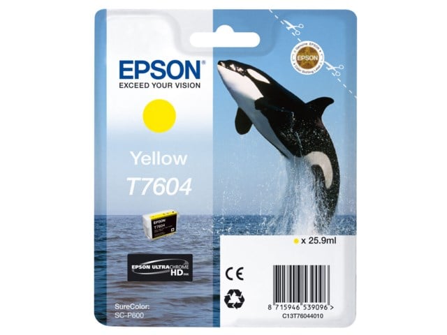 Epson Blekk T7604 Yellow