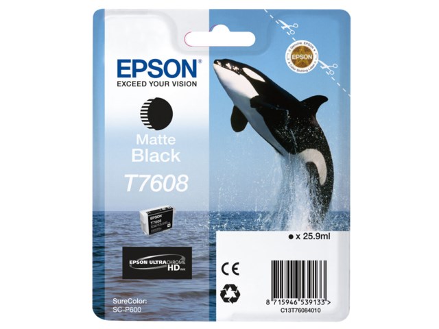 Epson Blekk T7608 Matte Black