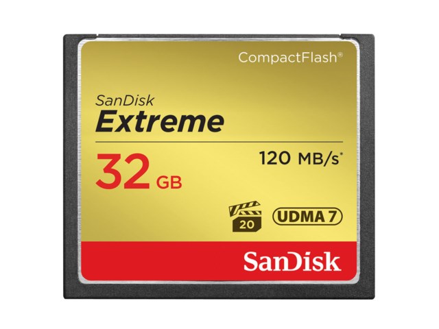SanDisk Minnekort Compact Flash 32GB Extreme 120MB/s