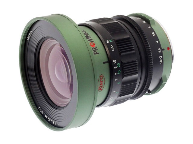 Kowa Prominar MFT 12mm f/1,8 grön till Micro 4/3