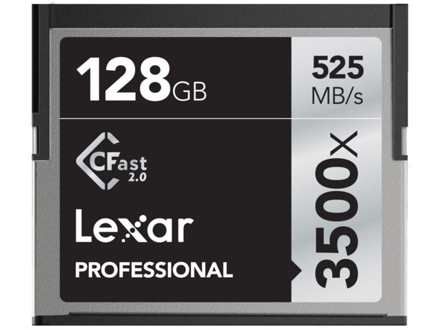 Lexar Minnekort Pro CFast 2.0 128GB 525MB/s 3500x