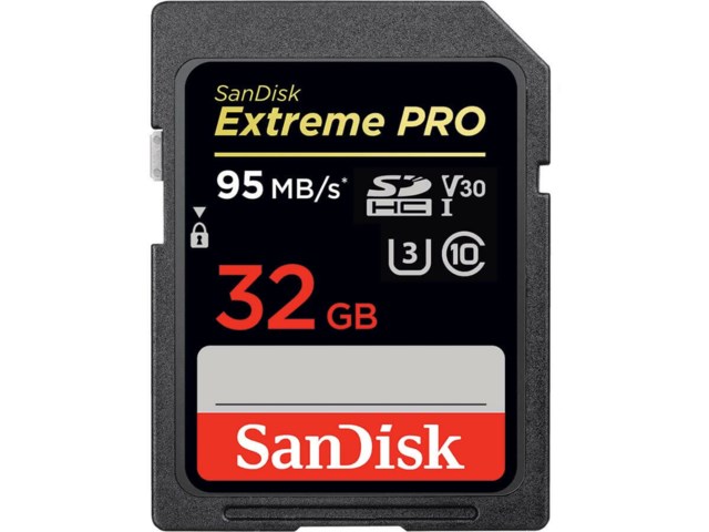 SanDisk Minnekort Secure Digital 32GB Extreme Pro V30 UHS-1 U3 SDHC 95MB/s