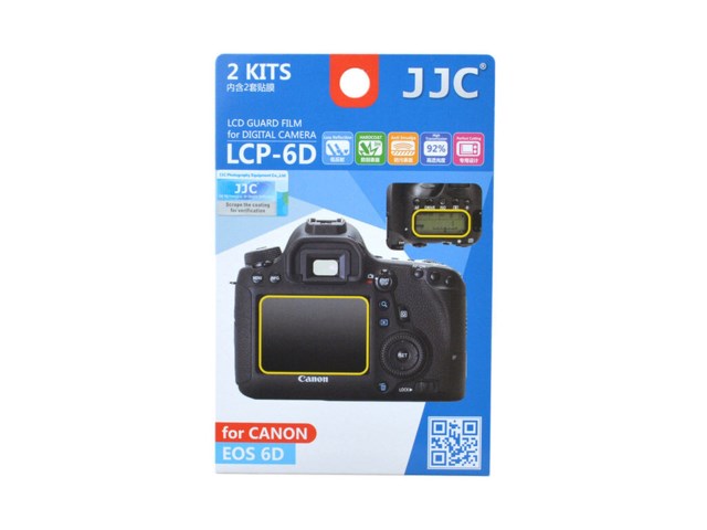 JJC LCD-beskyttelse LCP-6D til Canon EOS 6D 2-pack