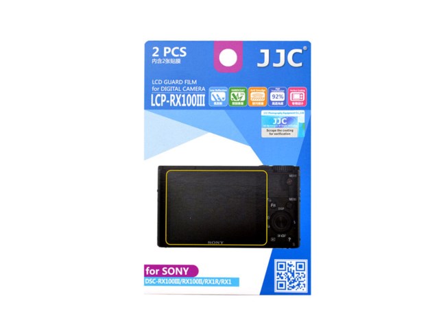 JJC LCD-beskyttelse til Sony CyberShot RX100 IV/