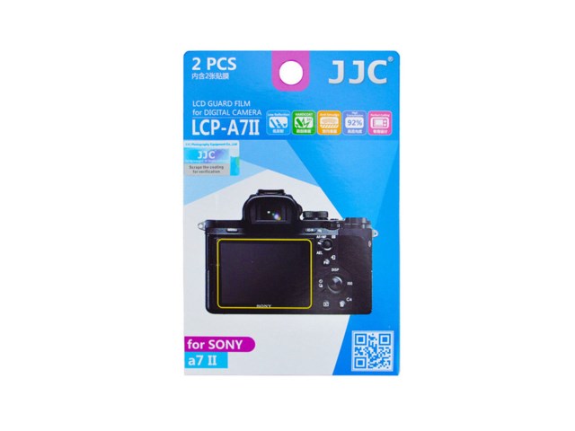 JJC LCD-beskyttelse LCP-A7II till Sony A7SII/A7II/A7RII/A7RIII/A7III/A7C/FX3