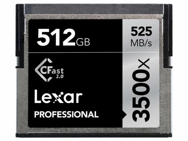 Lexar Minnekort Pro CFast 2.0 512GB 525MB/s 3500x Professional