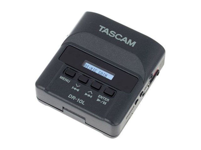 Tascam DR-10L recorder med lavalier mikrofon
