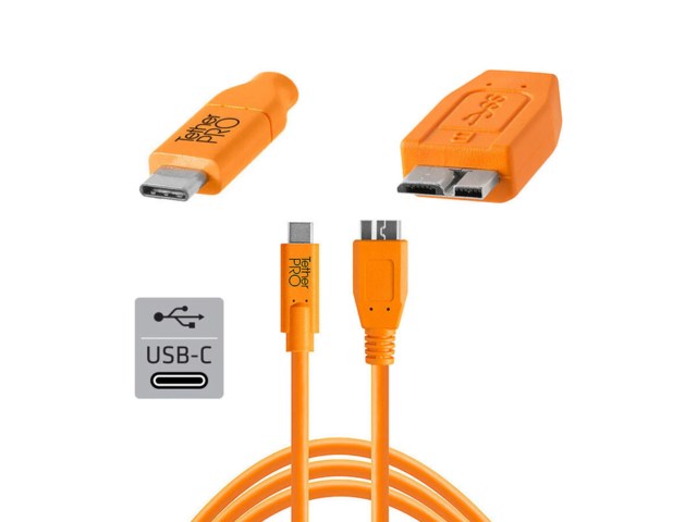 Tether Tools TetherPro kabel USB-C til 3.0 Micro-B 4,6 meter