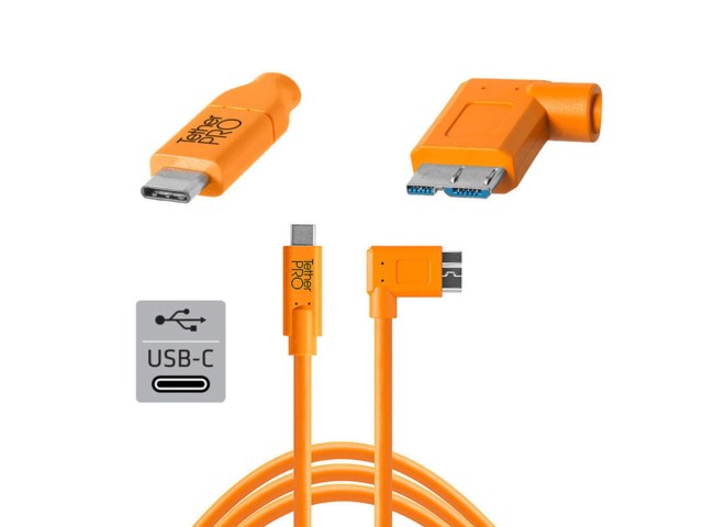 Tether Tools TetherPro kabel USB-C til 3.0 Micro-B vinklet