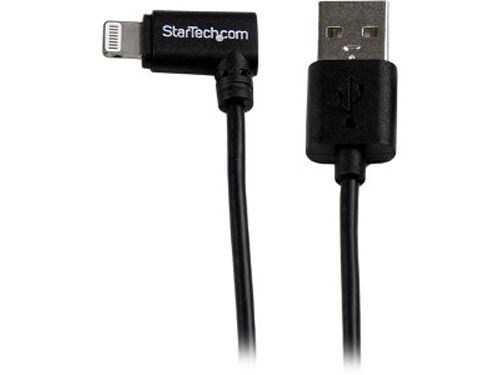 Startech Lightning til USB-kabel vinklet 91cm svart