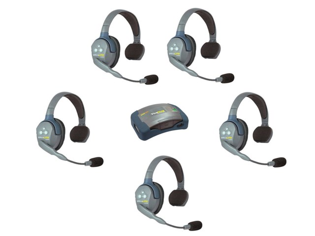 Eartec UltraLite Hub + 5 Single Ear Headset - Hub5S
