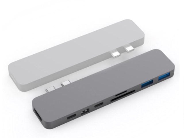 Hyper HyperDrive Pro hub for USB-C Macbook Pro Grå