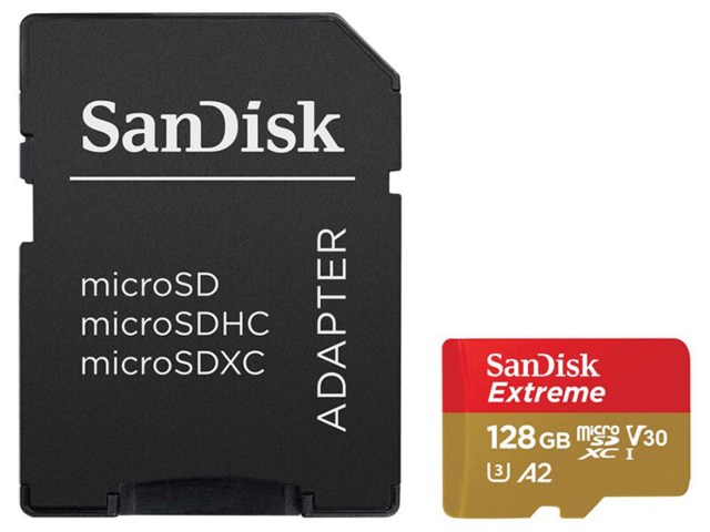 SanDisk Minnekort Secure Digital Micro 128GB SDXC Extreme
