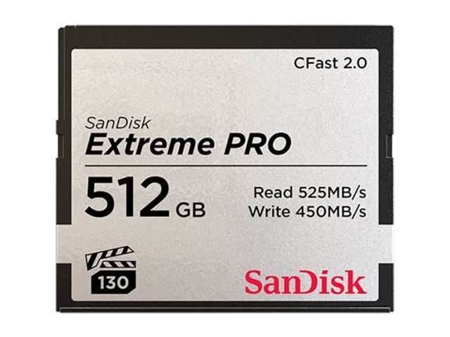 SanDisk Minnekort CFast 2.0 Extreme Pro 512GB 525MB/s