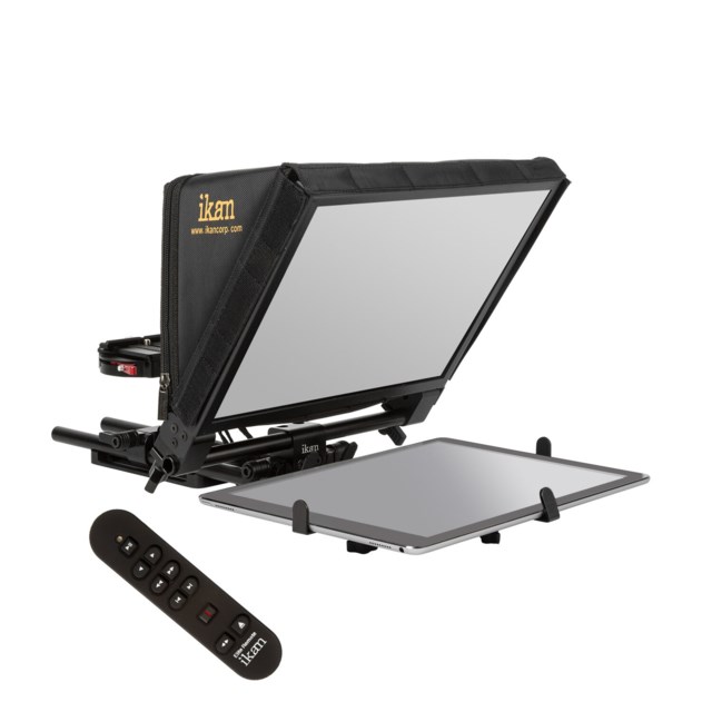 Ikan PT-ELITE-PRO-RC Elite Universal large tablet, and iPad Pro teleprompter w/elite remote