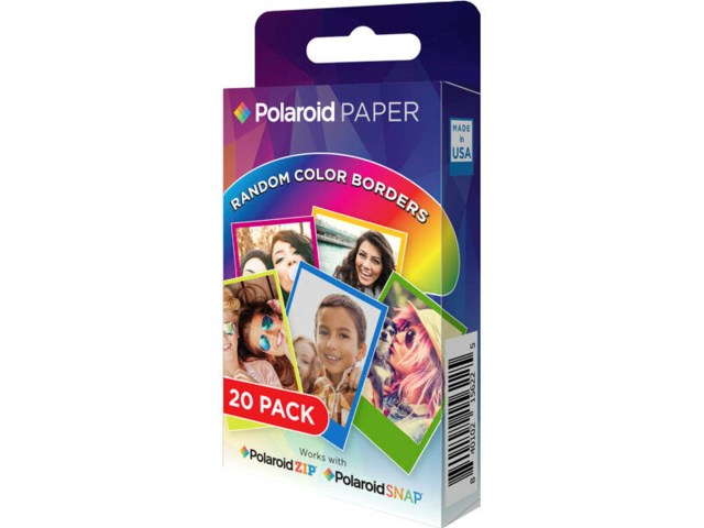 Polaroid Instant Zink Media Rainbow 2x3" 20 ark