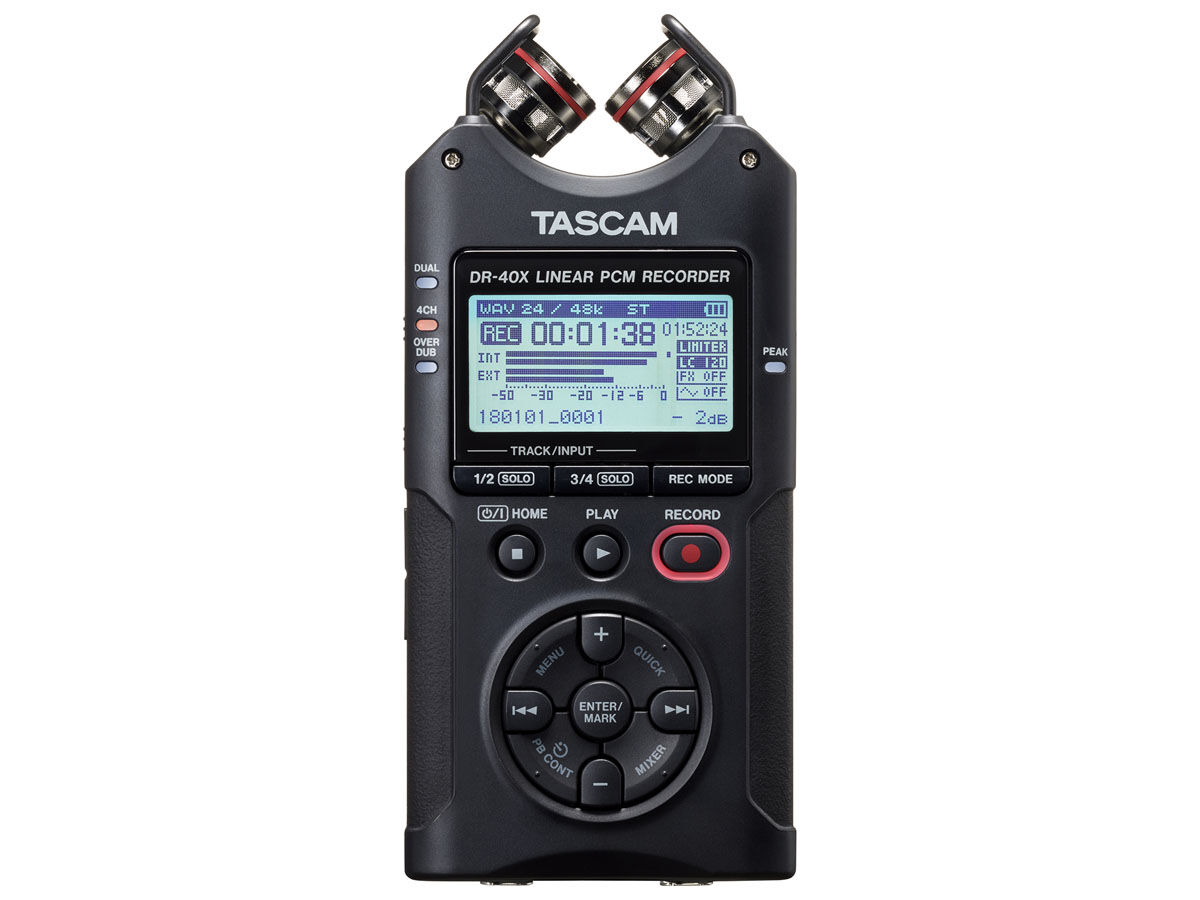 Tascam DR40X portabel lydopptaker | Scandinavianphoto.no Portable opptakere | Scandinavianphoto.no