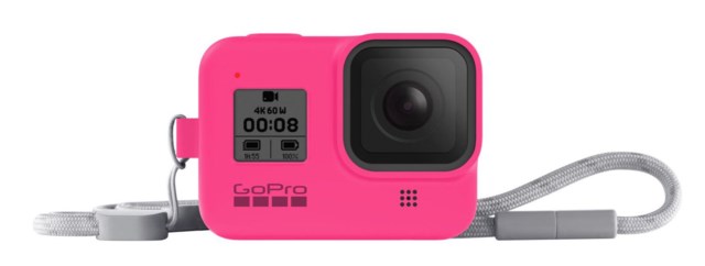 GoPro Sleeve + Lanyard Electric Pink