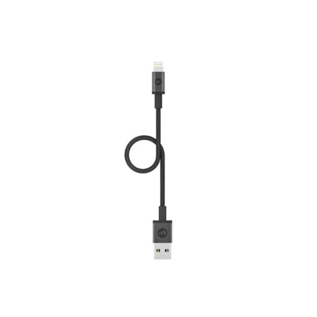 Mophie USB A to Lightning 9cm black