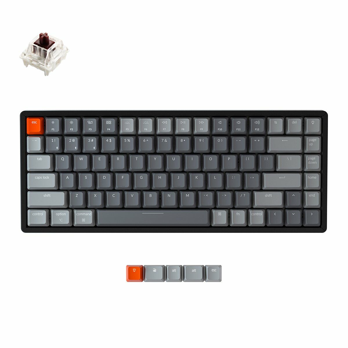 Keychron K2 RGB Aluminium Red Switch Nordic Keychron K2 RGB Aluminium Red Switch Nordic