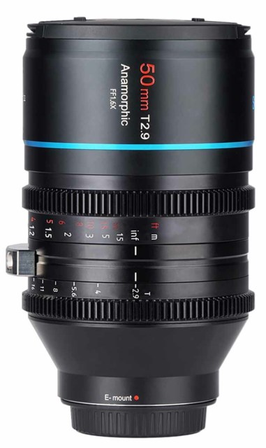 Sirui 50mm T2,9 Anamorphic lens 1,6x til Z-mount