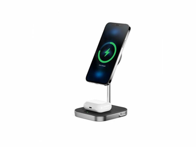Satechi 2-in-1 Headphone Stand With Wireless Charger Svart (ST-UCHSMCM)