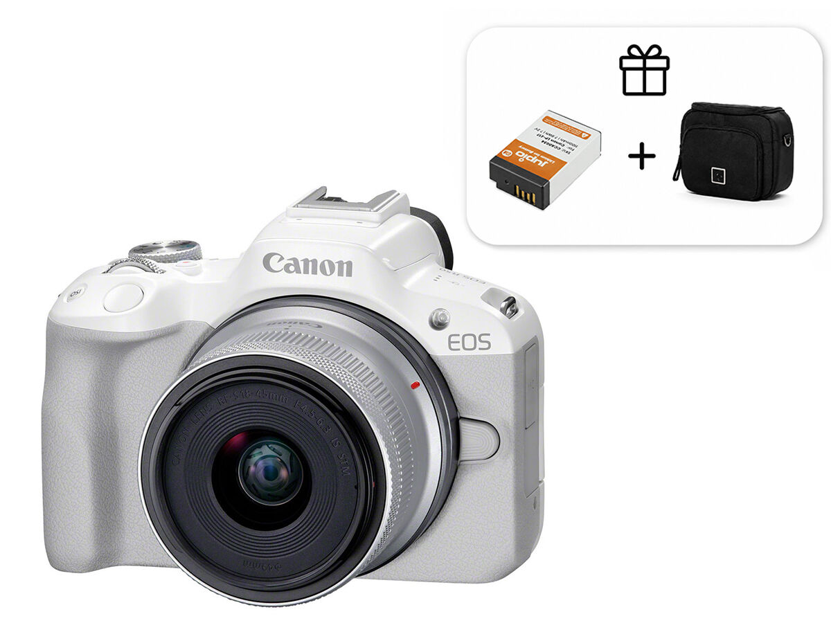 Canon EOS R50 + RF-S 18-45mm f/4,5-6,3 IS STM + RF-S 55-210mm f/5