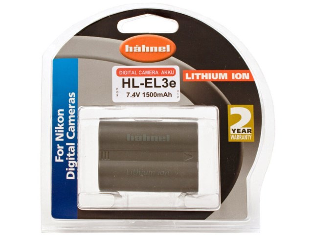 Hähnel Kamerabatteri HL EL3e tilsvarer Nikon EN-EL3e