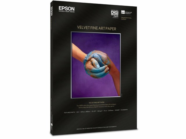 Epson Velvet Fine Art Paper A2