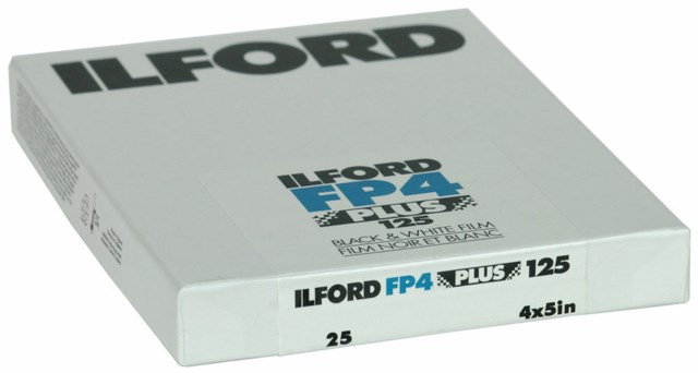 Ilford FP4+ 4" x 5" 25 ark