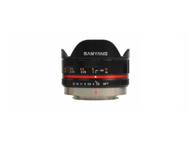 Samyang 7.5mm f/3.5 UMC Fisheye svart til Micro 4/3