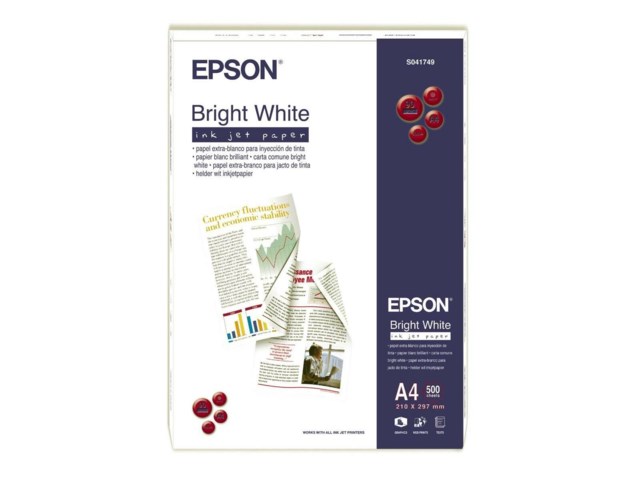 Epson Fotopapir A4 Bright White Matte 90gr 500 ark