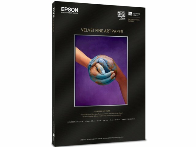 Epson Velvet Fine Art Paper A3+