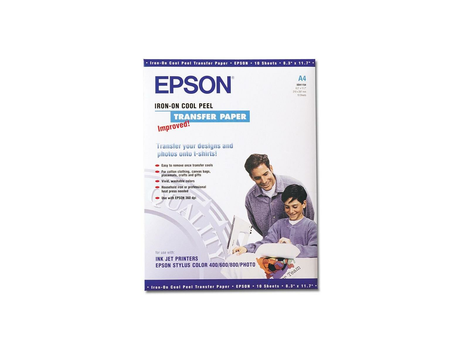 Epson Ironon transfer Media A4 Scandinavian Photo