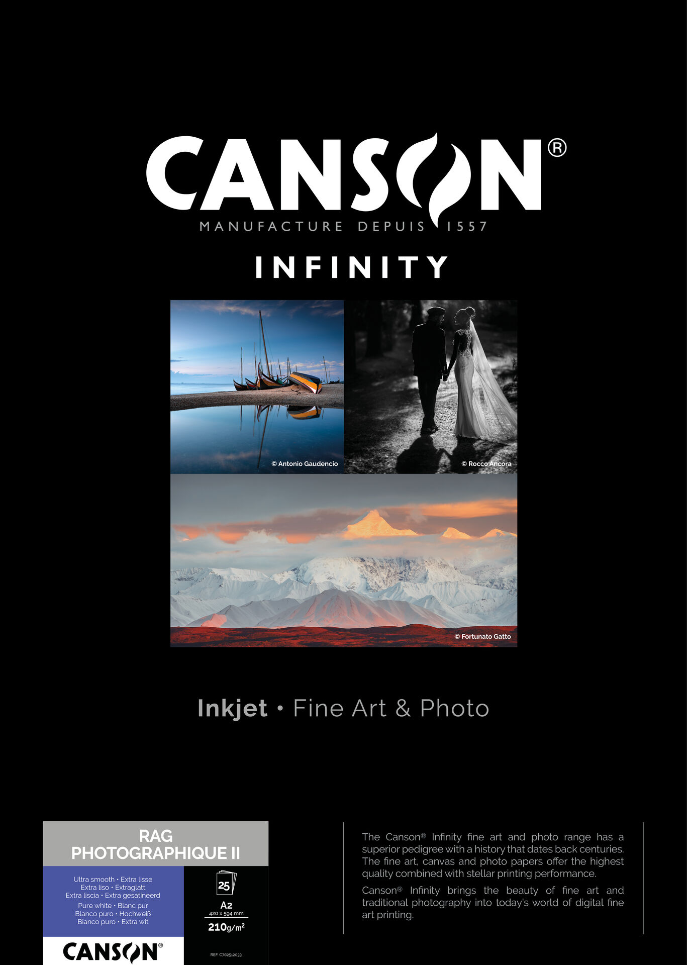 Canson Rag Photographique II A3 310gr 25 Sheets | Scandinavian Photo