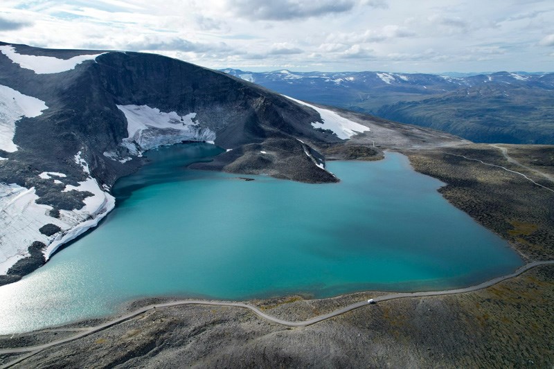 Dronebilde av Emil Larson