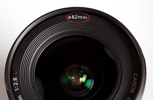Slik kan du se hvilken filterdiameter objektivet ditt har