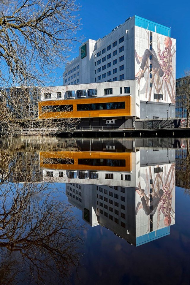 Bilde av Grand reflektert i Viskan