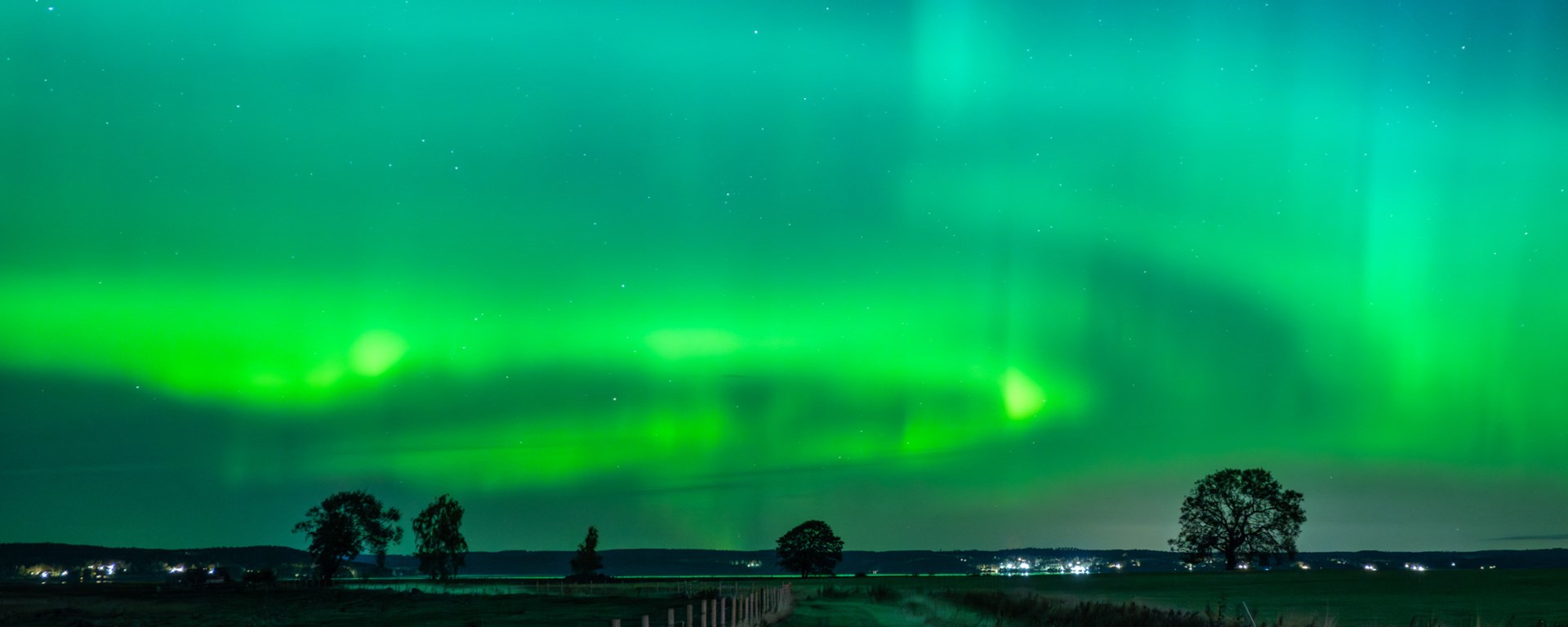 Nordlys over Svartåmunningen. Foto: Mikael Järnåsen