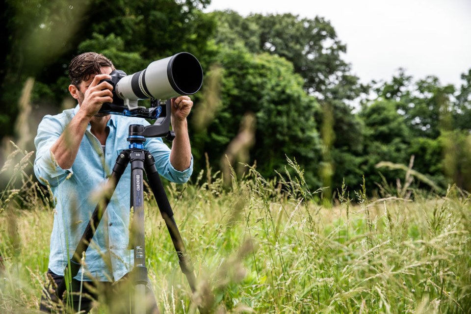Gimbal-hode gir stor fleksibilitet på stativet
