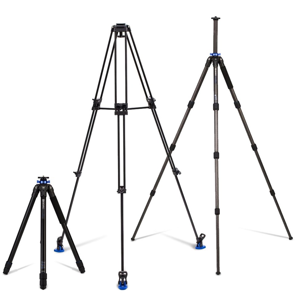 Eksempler på forskjellige stativben