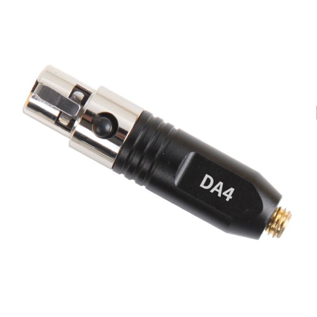 Deity DA4 Microdot-adapter for W.Lav (svart)